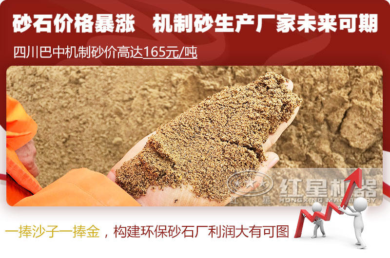 機制砂價格上漲,合理構建環保砂石廠更賺錢