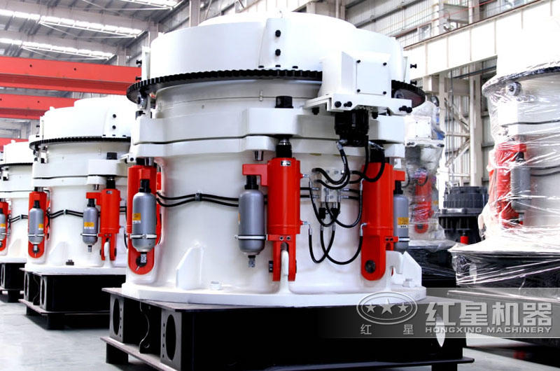 HP900多缸液壓圓錐破碎機，成品呈立方體狀，能耗低